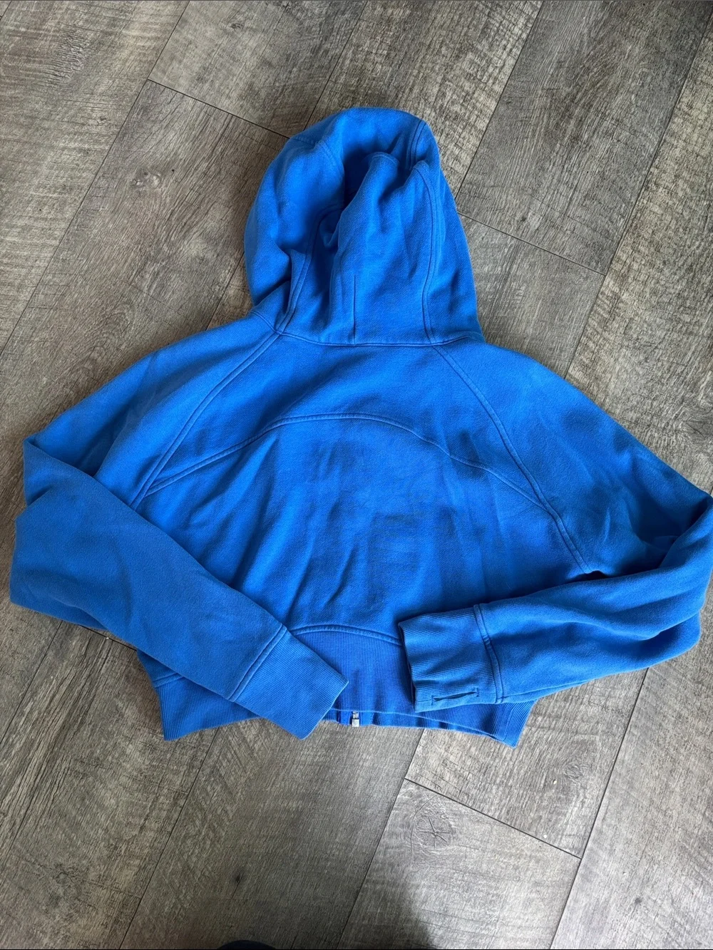 lululemon athletica Cobalt Blue Full-Zip Cropped Hooded Jacket